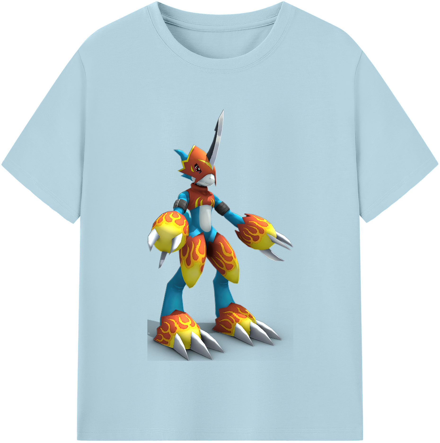 （画像用） Digimon デジタルモンスター/デジモン 綿100％半袖Tシャツ（フロントプリント）